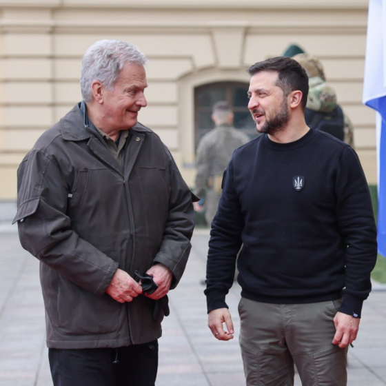 Sauli Niinisto Arrived in Kyiv