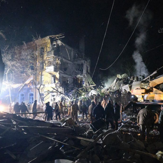 Russian Missile Attack. Kramatorsk 1 February