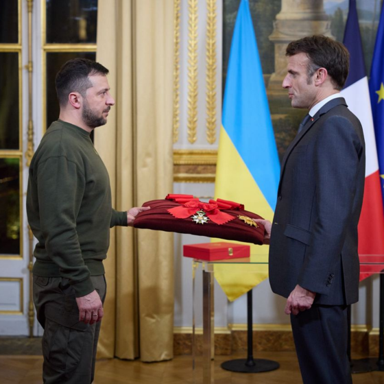 Zelenskyy Received the Highest Award of France