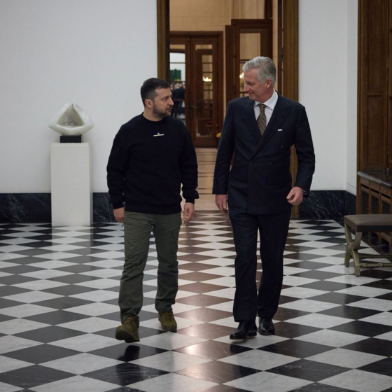 Zelenskyy Met With the King of Belgium