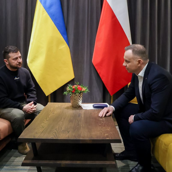 The Meeting of Ukraine and Poland Presidents