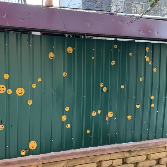Bulleted Fence in Irpin