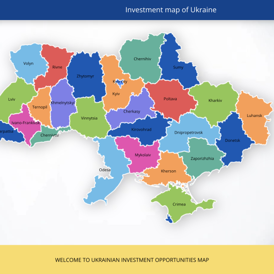 Investment Opportunities in Ukraine on the Map 