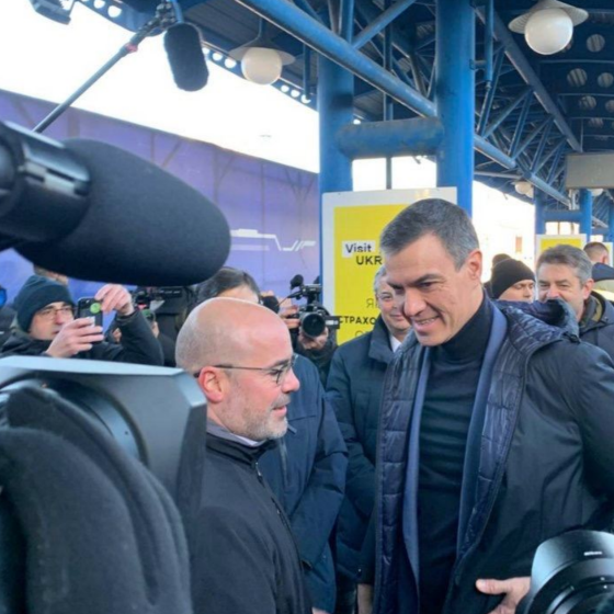 The PM of Spain Arrived in Kyiv