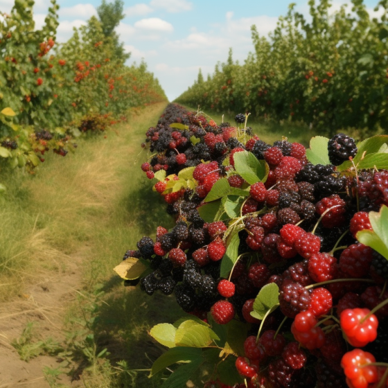 How does Ukraine’s fruit and berry production compare to other leading global producers, and what are the key advantages and disadvantages of this market?
