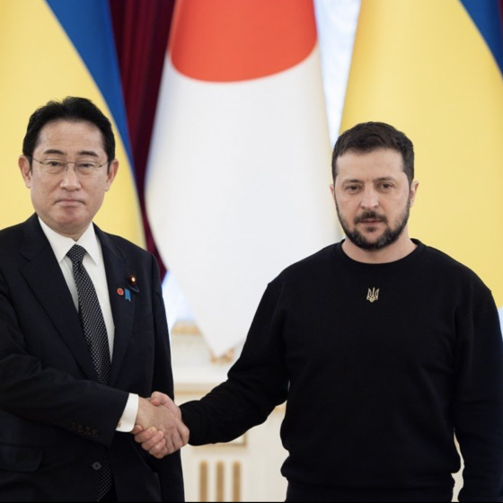 Negotiations Between the President of Ukraine and the PM of Japan