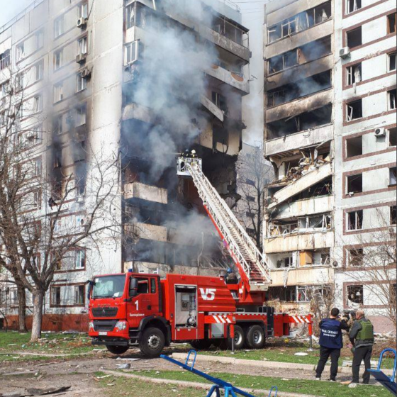 Russian Terrorist Attack Against Zaporizhzhia. March 22. Photos