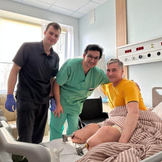 The First Bone Prothesis Implantation in Ukraine Was Performed 