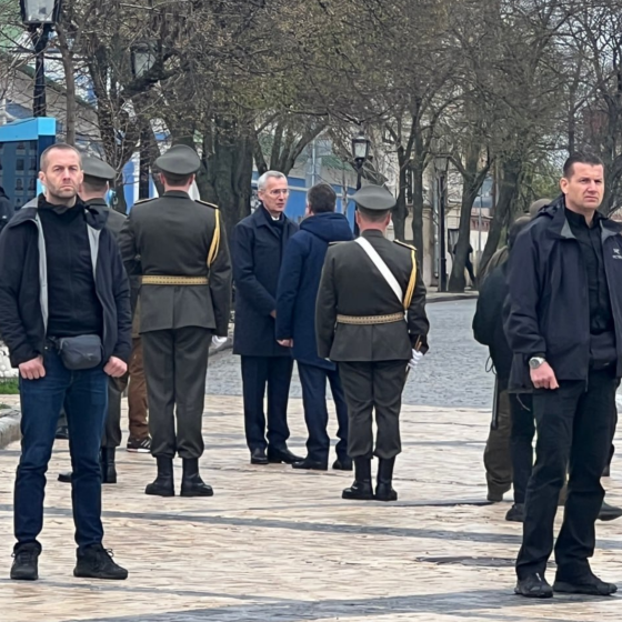 Jens Stoltenberg in Kyiv