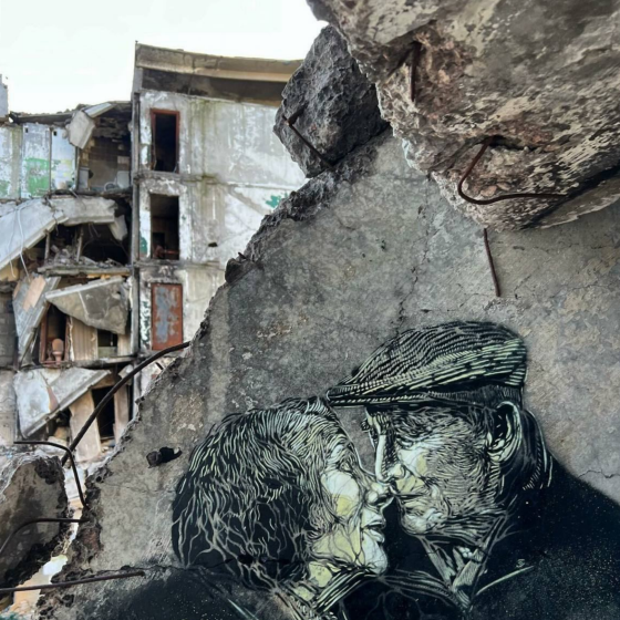 Works of the C215 Artist in Gostomel, Irpin and Borodianka