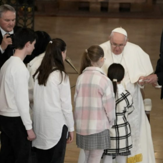 Francis Visited Ukrainian Children 