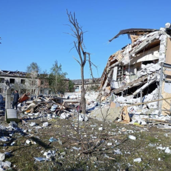 Shouting Against Dnipro City. 5 Children Were Killed