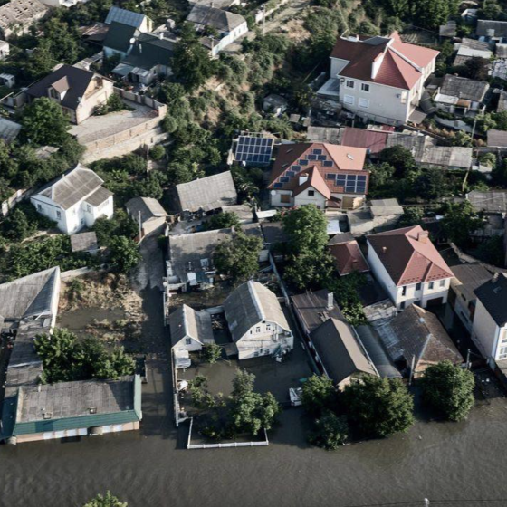 Kherson. Flooding After Dam Explosion