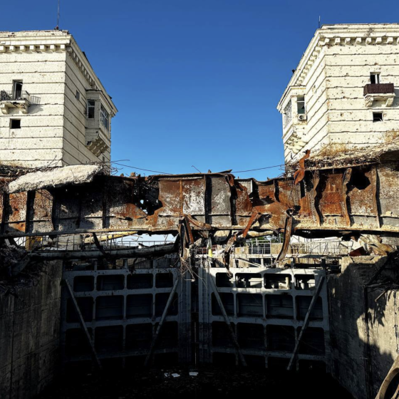 The Remains of the Kakhovka HPS. Photos