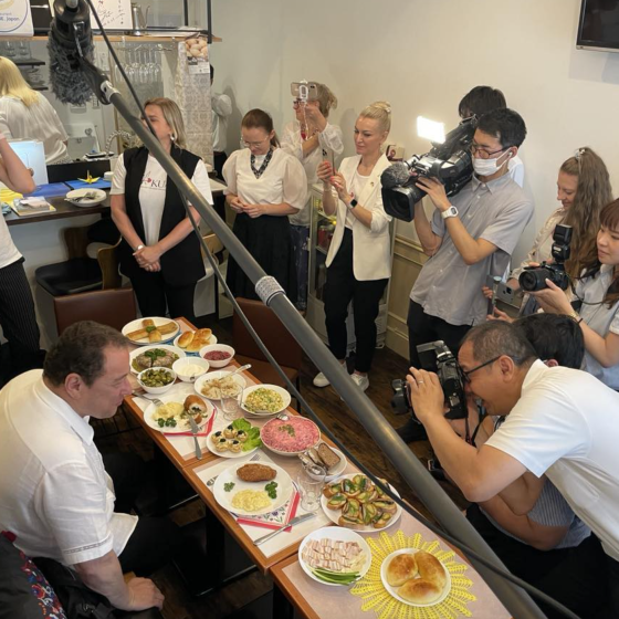 Opening of Ukrainian Cuisine Restaurant in Osaka