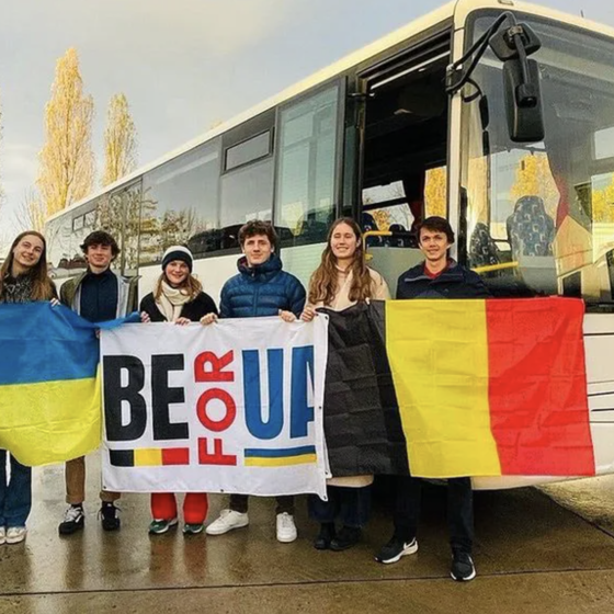 Belgian Teenagers Take Care of Ukrainian Schoolchildren