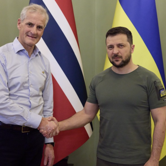 Negotiations Zelenskyy and the PM of Norway