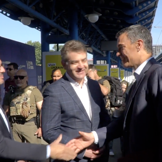 The PM of Spain Arrived in Kyiv