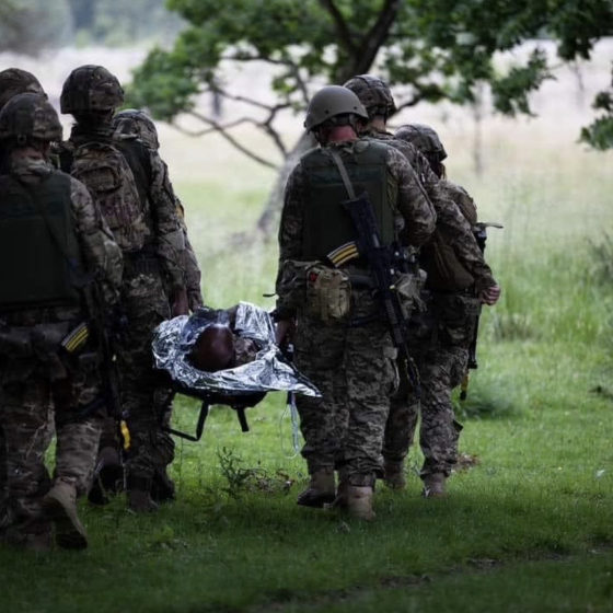 Ukrainians at Military Exercises in the UK