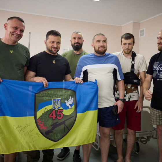 Zelenskyy Met With Wounded Warriors of the AFU