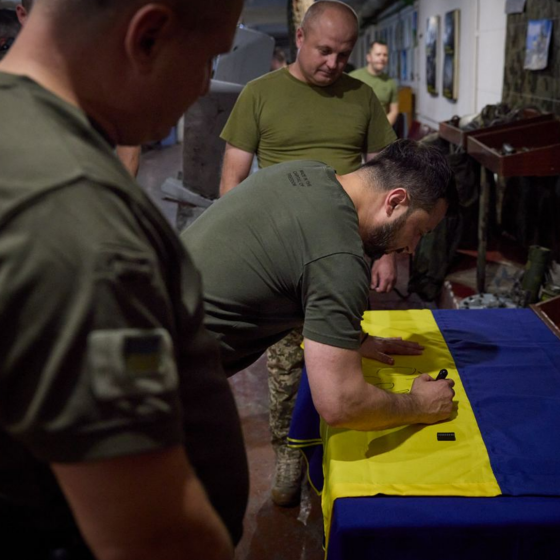 Zelenskyy in Donetsk Region