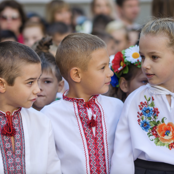 Schoolchildren in the Not Yet Occupied Mariupol