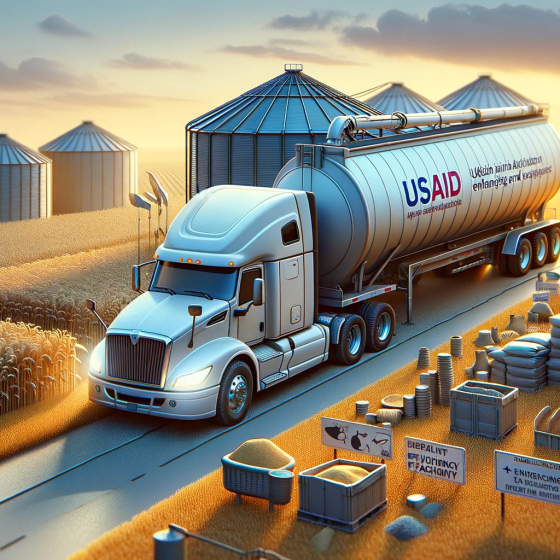 USAID Boosts Ukrainian Agriculture with Grain Truck Deliveries: Enhancing Efficiency and Capacity