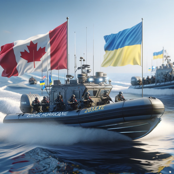 Canada Enhances Ukraine’s Maritime Operations with the Donation of 10 Zodiac Hurricane Boats and Additional Training Support