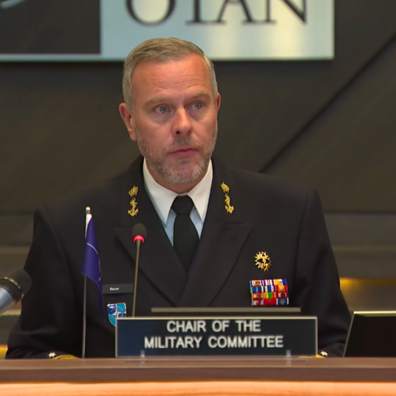 Head of NATO Military Committee Visits Ukraine for the First Time Since War’s Onset