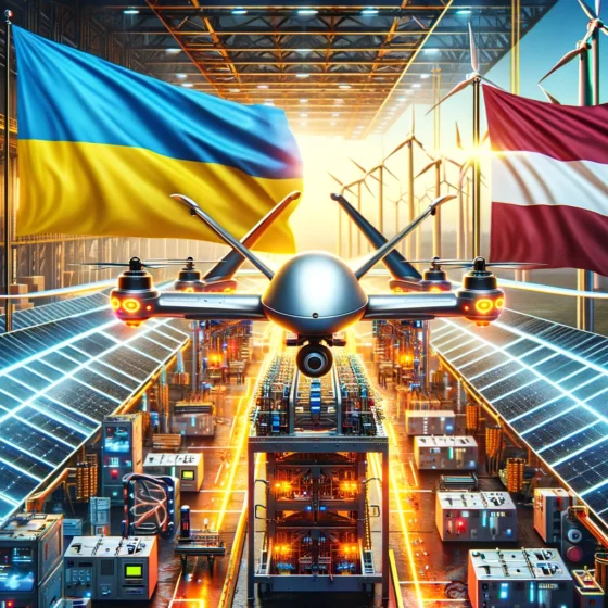 Ukraine and Latvia to Boost Joint Drone Production and Energy Support
