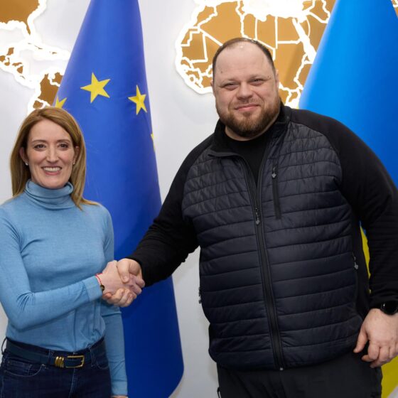 European Parliament President Roberta Metsola Visits Kyiv on Europe Day