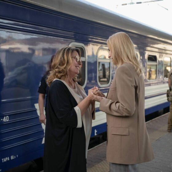 Polish Senate Leader Kidawa-Blonska Visits Ukraine