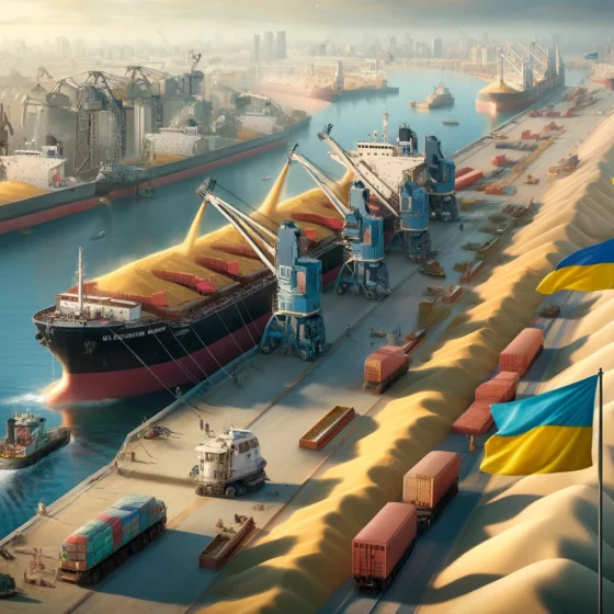Ukrainian Grain Corridor Exports 45 Million Tons to 44 Countries