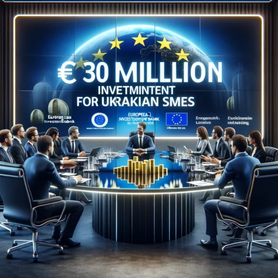 European Investment Bank to Allocate up to €30 Million for Ukrainian SMEs