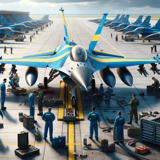 First F-16 Maintenance Specialists Arrive in Ukraine