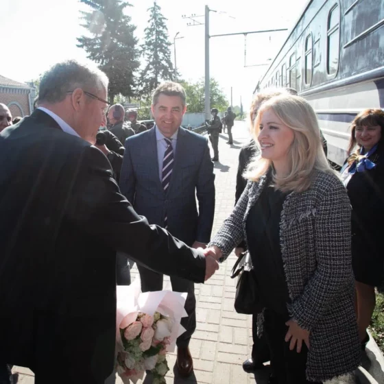 Slovak President Zuzana Čaputová Visits Kyiv on Farewell Tour