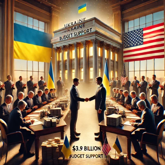 Ukraine Secures $3.9 Billion Grant from the United States for Budget Support