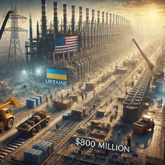 U.S. Provides $800 Million to Ukraine for Energy Restoration