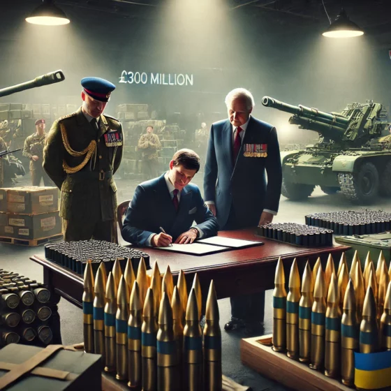 Great Britain Signs £300 Million Contract for Artillery Shells for Ukraine
