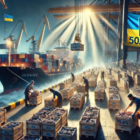 Shellfish Exports from Ukraine Increase by 50.4% in First 7 Months of 2024