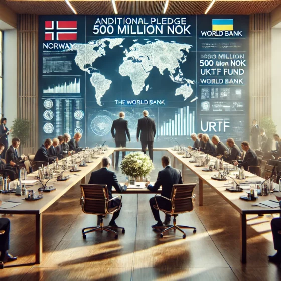 Norway Pledges Additional 500 Million NOK to Ukraine Through World Bank’s URTF Fund