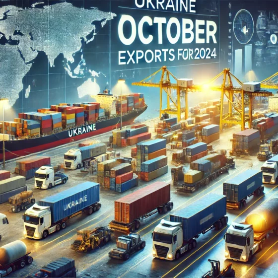 Ukraine Achieves Record October Exports for 2024: Key Products and Major Markets