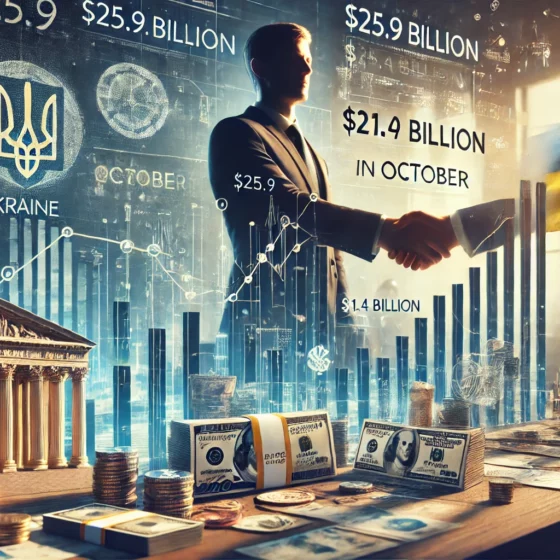 Ukraine Secures $25.9 Billion in External Financing in 2024, Including $1.4 Billion in October
