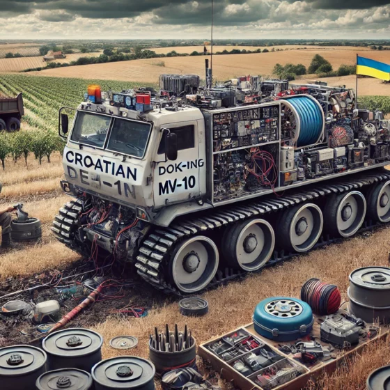 Ukraine Localizes Production of Components for Croatian Demining Machines DOK-ING