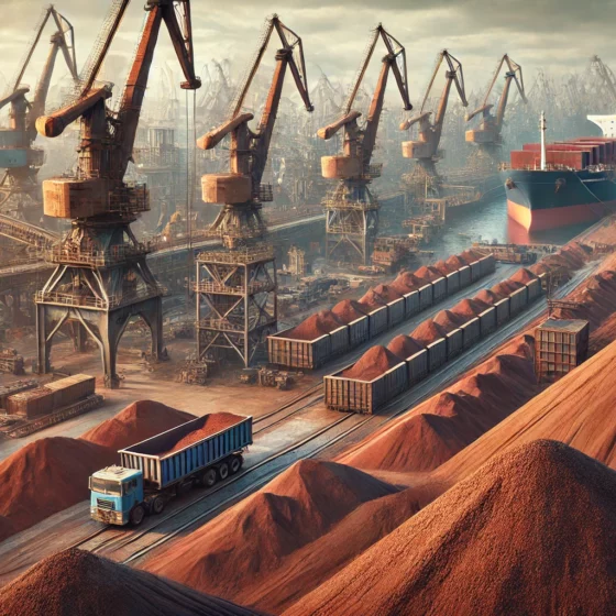 Ukraine Exports 33.7 Million Tons of Iron Ore in 2024, Up 89.8% Year-on-Year