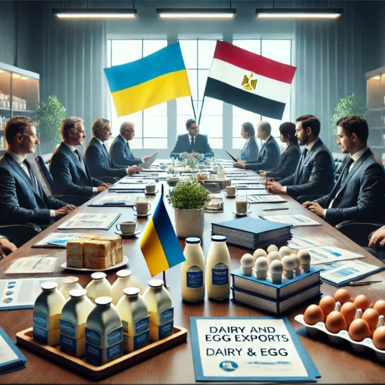 Ukraine Eyes Opening Egyptian Market to Dairy and Egg Exports