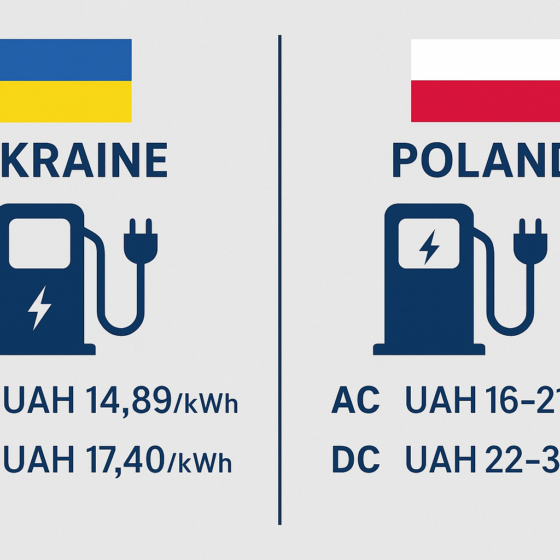 Cost Comparison: Charging Electric Cars in Ukraine vs. Poland