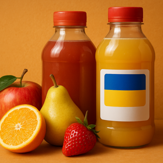 One in Every Ten Bottles of Juice Worldwide Contains Ukrainian Fruit Concentrate