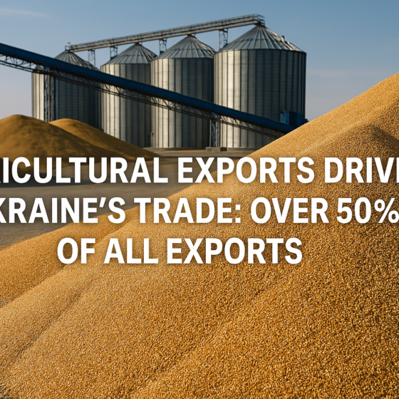 Agricultural Exports Drive Ukraine’s Trade: Over 50% of All Exports