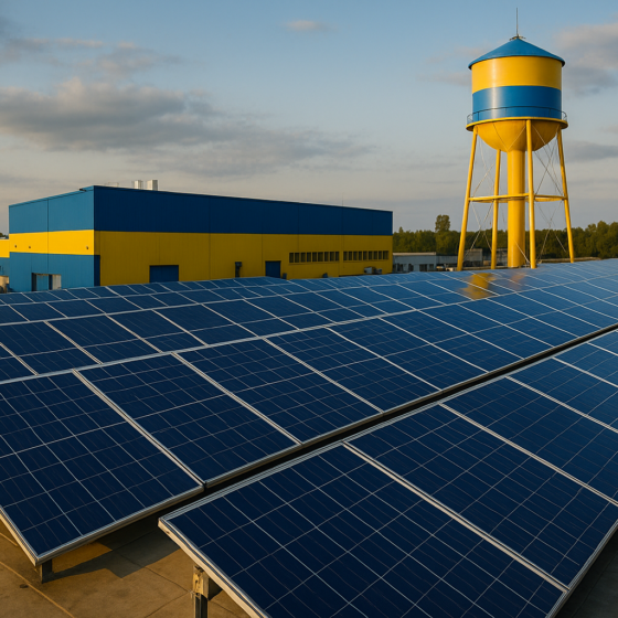 Morshynska Manufacturer Launches 1.4 MW Solar Power Plant in Myrhorod